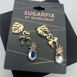 Sugarfix by BaubleBar Gold Tropical Stud Set 🌴✨